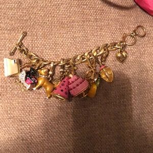 Xs juicy cities gold charm bracelet